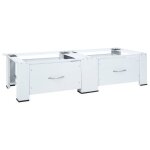 Double socle pour machine  laver - vidaxl - avec tiroirs blanc cc63554285