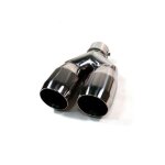 Double sortie embout pot dchappement universel pour toyota peugeot vw skoda