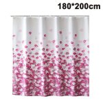 Doublure de rideau de douche rideau de douche en tissu avec crochets pour hôtel imperméable rose 180 ... Doublure de rideau de douche rideau de douche en tissu avec crochets pour hôtel imperméable rose 180 ...