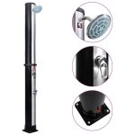 Douche solaire dextérieur avec pomme de douche et robinet - 40 l Douche solaire dextérieur avec pomme de douche et robinet - 40 l