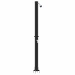 Douche solaire ext�rieure - vidaxl - noir - pvc et aluminium - 217 cm - t�te rotative - �nergie solaire ...
