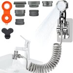 Douchette lavabo avec tuyau extensible de 3mdouchette adaptable sur robinet ensemble pommeau de douche ...