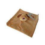 Doudou chien plat konimpex bv marron clair 30x30 cm ? neuf tout doux parfait pour b�b� ou cadeau de naissance ...