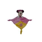 Doudou minnie souris plat rose motifs disney