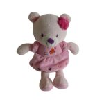 Doudou peluche ours comme neuf pommette