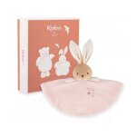 Doudou plat lapin rose