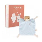 Doudou plat ours bleu