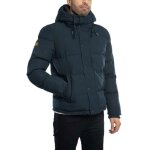 Doudoune courte - superdry - everest - bleu - 100% polyester - homme