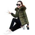 Doudoune femme casual a capuche manches longues manteau chic couleur unie slim courte chaude hiver veste ...