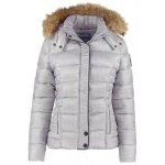 Doudoune femme - kaporal - sinko - gris - capuche amovible - chaude