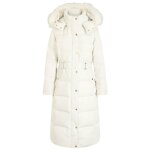 Doudoune femme morgan avec manches longues et col � capuche �crue