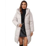 Doudoune femmedoudoune dhiver longue lgre avec capuchedoudoune avec fermeture clair matelasse en ...