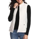 Doudoune femmedoudoune femme zipp sans mancheschaud lger doudoune femme hiver automne avec poches zippes ...