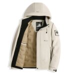 Doudoune homme automne hiver chaude business casual exterieur - beige