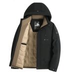 Doudoune homme automne hiver chaude business casual exterieur - noir