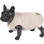 Doudoune james - matelasse polyester double polaire - 40 cm - ecru - pour chien