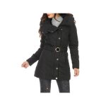 Doudoune longue cintre dont la coupe est asymtrique. pour femme - manteaux - la modeuse