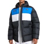 Doudoune noire / bleu / blanc garon ellesse sanito