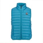Doudoune sans manche - jott - zoe - bleu - 100% polyamide - garnissage en duvet et plumes