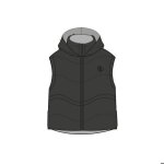 Doudoune sans manches � capuche vague femme project x paris