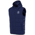 Doudoune sans manche - fff - collection officielle - polyester - bleu - homme
