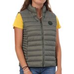 Doudoune sans manches kaki femme teddy smith b - terry