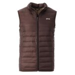 Doudoune sans manches marron homme schott oaklandvrs