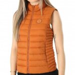 Doudoune sans manches orange femme teddy smith b - terry