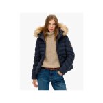 Doudoune superdry femme fuji bleu synthtique