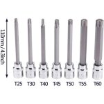 Douille pour cl� longues douilles torx 7pcs douille torx male 3 / 8 longues douilles torx t25 t30 t40 ...