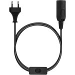 Douille e27 - handeiu - c�ble 1. 8m - interrupteur - prise �lectrique - noir