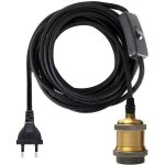 Douille e27 avec interrupteur fil lectrique en tissu de cble de 1. 2 mtres pour douille ampoule / ...
