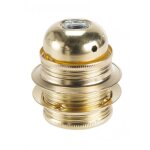 Douille électrique - marque - e27 à vis fer laiton - puissance 150w - tension 250v - hauteur 60mm Douille électrique - marque - e27 à vis fer laiton - puissance 150w - tension 250v - hauteur 60mm