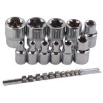 De douilles �toile e - torx femelles avec rail de 11 douilles �toiles femelles externes e4 - e20 de douilles ...