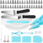 Douille patisserie poches � douille 52 pcs caldion diy patisserie accessoire kit professionnelle acier ...
