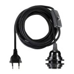 Douille de suspension pour plafonnier douille  vis e27 avec interrupteur et bague de verrouillage pour ...