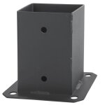 Douille  visser pour poteaux carr galvanis - graphite 140 x 140 mm douille de sol support de clture ...