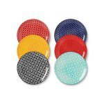 Dowan assiettes de dner en cramique de 25. 4cm ensemble de 6
