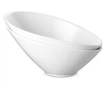 Bols � salade - dowan - inclin� - 769 ml - lot de 2 - porcelaine blanche