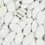Drages chocolat couleur blanc - 1kg