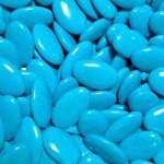 Drag�es chocolat couleur turquoise - 1kg