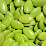 Drag�es chocolat couleur vert anis - 1kg