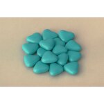 Drag�es petits c?urs au chocolat 250gr turquoise