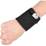Dragonne avec poche zippée pour ranger largent de la carte clé adaptée à la course sportive Dragonne avec poche zippée pour ranger largent de la carte clé adaptée à la course sportive