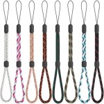 Dragonne robuste et r�glable pour le poignet8pcs lani�res en nylon r�glables pour t�l�phone portable ...