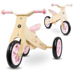 Draisienne enfant en bois et tricycle evolutif 2en1 - hypermotion percy - 3 ou 2 roues - jusqu 30 kg ...