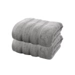 Drap de bain surdimensionn� en fibre de bambou 2 pi�ces serviettes de bain super douces tr�s absorbantes ...