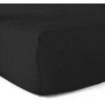 Drap - housse 100% coton 57 fils noir 120 x 190 cm - bonnet 30 cm Drap - housse 100% coton 57 fils noir 120 x 190 cm - bonnet 30 cm
