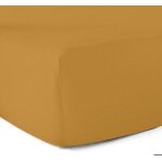 Drap - housse 100% coton 57 fils safran 160 x 200 cm - bonnet 30 cm Drap - housse 100% coton 57 fils safran 160 x 200 cm - bonnet 30 cm