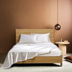 Drap housse 160x200cm satin blanc bonnet 30 cm motif drap de lit soie drap - housse 160 x 200cm uni lisse ...